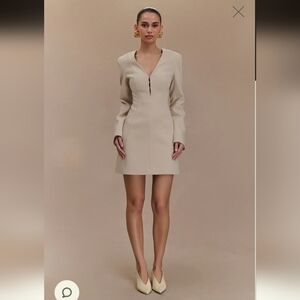 Meshki Arora Suiting Blazer Dress w/ Pleating- M